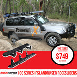 Rockarmor Rockslider Side Steps suits 100 Series Landcruiser IFS