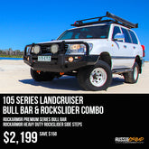 Landcruiser 105 Series Bull Bar & Rockslider Combo