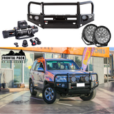 Prado 120 Series Offroad Frontal Pack - Bull Bar / Winch / Led Spotties