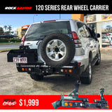 Prado 120 Series Rear Bar wheel Carrier by Rockamor