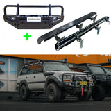 80 Series Rockarmor Bull Bar + Rocksliders