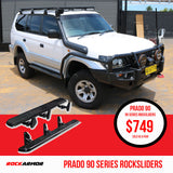 Prado 90 Series Rockslider Side Steps - Rockarmor 4x4