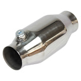 Redback High Flow Catalytic Converter Petrol Euro II, 2-1/2", CPSI 200, Polished
