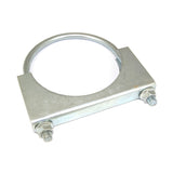 Heavy Duty U-Bolt - ID 100mm (4"), Flat bar, Plated