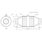 Redback Enviro Universal Petrol Catalytic Converter up to 6.2L Capacity