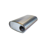 Redback 11 X 6 Oval 409 Tri Flow 3" Inlet 18" Long Offset / Centre