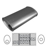 11" x 6" Oval, 20" Long, 3" Offset/Centre, Triflow (No Spigots)