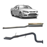 Redback Exhaust 2.5" System with Muffler Centre and Rear Muffler Delete for Ford Falcon FG Ute (02/2008 - 12/2014)