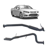 Redback Exhaust 2.5" System with Hotdog Centre and Rear Muffler Delete for Ford Falcon FG Ute (02/2008 - 12/2014)