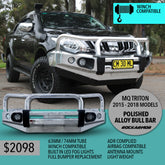 MQ Triton Polish Alloy Bull Bar - Rockarmor 4x4