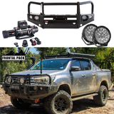 Toyota Hilux | 09/2015 - 09/2020 | Frontal Pack | Bullbar, winch, spotties