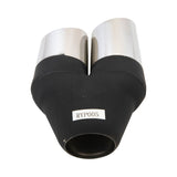 Y-PIECE INNER CONE 2 1/4" IN 2X3"OUT 9" LONG REDBACK304 S