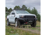 PX Ranger Rival Alloy Bull Bar + Runva Winch & Stedi Type X Spotties