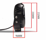 Rockarmor 12,000lbs Winch + R85 LED 8.5" Driving Lights Combo