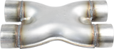 X-Pipe - Twin, 75mm(3"), 409 Stainless