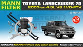 Toyota Landcruiser 70 Series 2007-on - Suits both Single and Dual Battery - ProVent Oil Catch Can Dual Bracket Kit OS-PROV-30B