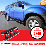 Isuzu Dmax | 06/2012 - 07/2020 | Rockarmor Rockslider Side Steps