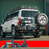 GU Y61 Rear Bar Suits Nissan Patrol Series 4+ | 10/2004 - 12/2016 | Rockarmor