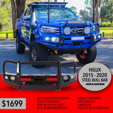 Toyota Hilux 2015 - 08/20 N80 Rockarmor Steel Elite Bull Bar