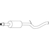 Redback Muffler for Peugeot 307 (12/2001 - 12/2008)
