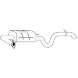 Redback Muffler for Hyundai Elantra (06/2006 - 12/2011)