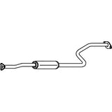 Redback Mufflers Bolt On for Honda Civic (10/1991 - 1995)