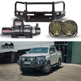 Toyota Hilux | 09/2015 -07/2020 | Protek Pack: Rockarmor Bull Bar, Runva Winch / Stedi Spotties