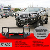 Rockarmor NP300 Navara Steel Elite Bull Bar
