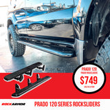 Prado 120 Series RockArmor Rockslider Side Steps