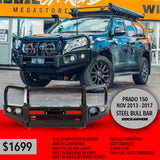 Prado 150 Series Rockarmor Elite Steel Bull Bar - Suits 2013 - 2017 Models