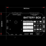 12volt Battery Box | Built in 25A DCDC Charger | Built in MPPT | IP67 Rated