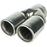 Y-Piece / Double Walled /Straight Cut - In 2-1/2", Out 80mm, L 8"
