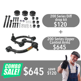 EOFYS LC200 Upper Control Arms + Diff Drop Kit