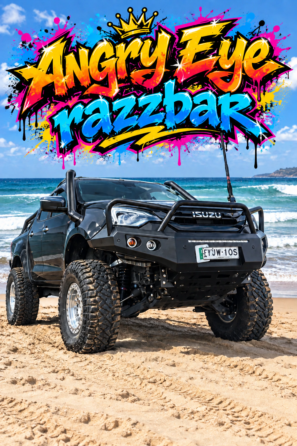 RAZZ BAR NEW DMAX ANGRY EYES FACELIFT LATE 2024+ IN STOCK ORDER NOW!!