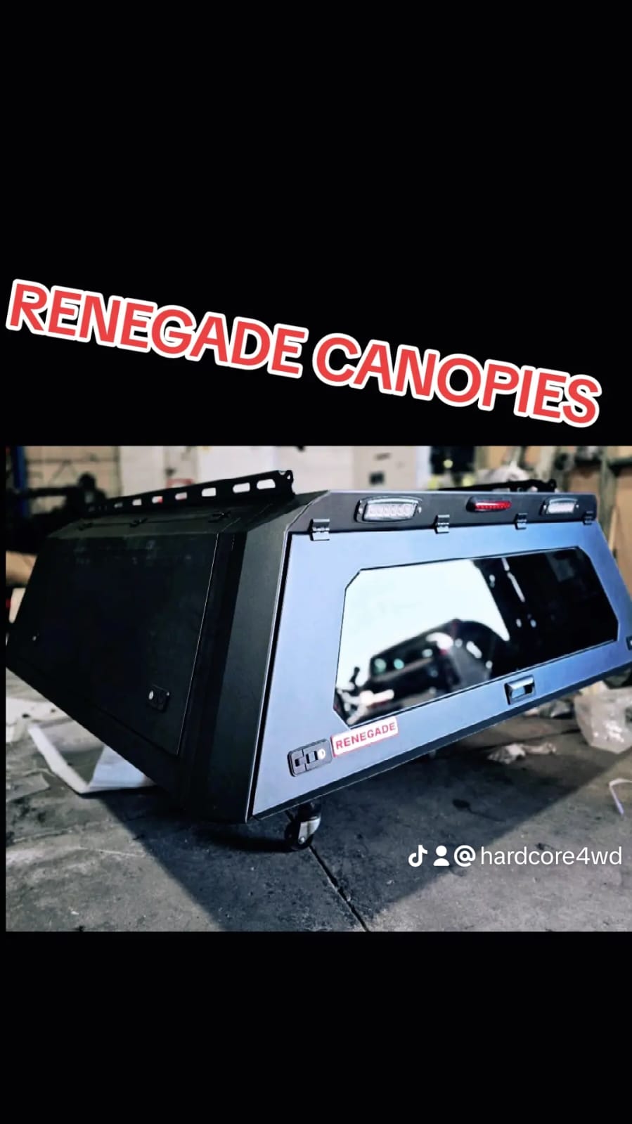 RENEGADE Canopy Aluminium tub canopy- Isuzu Dmax 2012+, Holden Colorado RG1&2 & MAZDA BT50 TF 2020+