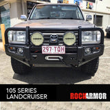 Rockarmor Premium Series Steel Bull Bar to suit Toyota Landcruiser 105 Series solid Live Axle