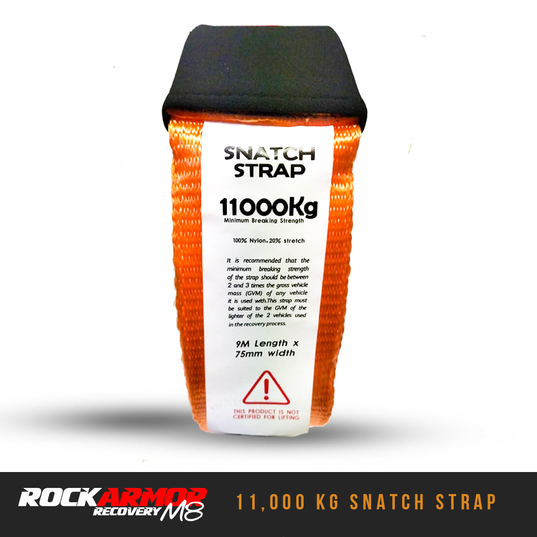 11,000Kg Rated Snatch Strap - Rockarmor 4x4