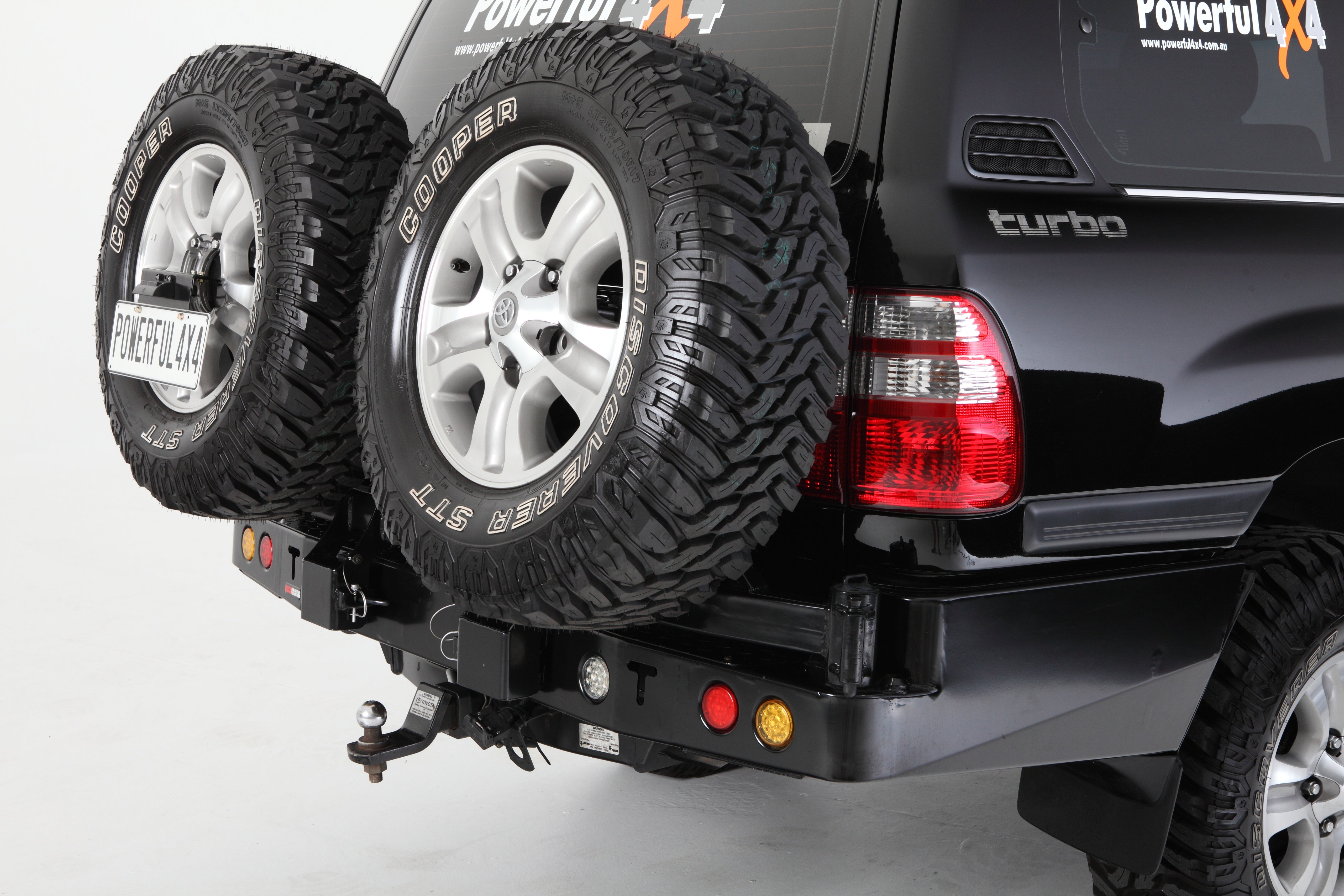 100 Series IFS Landcruiser Rear Bar Wheel Carrier by Rockarmor