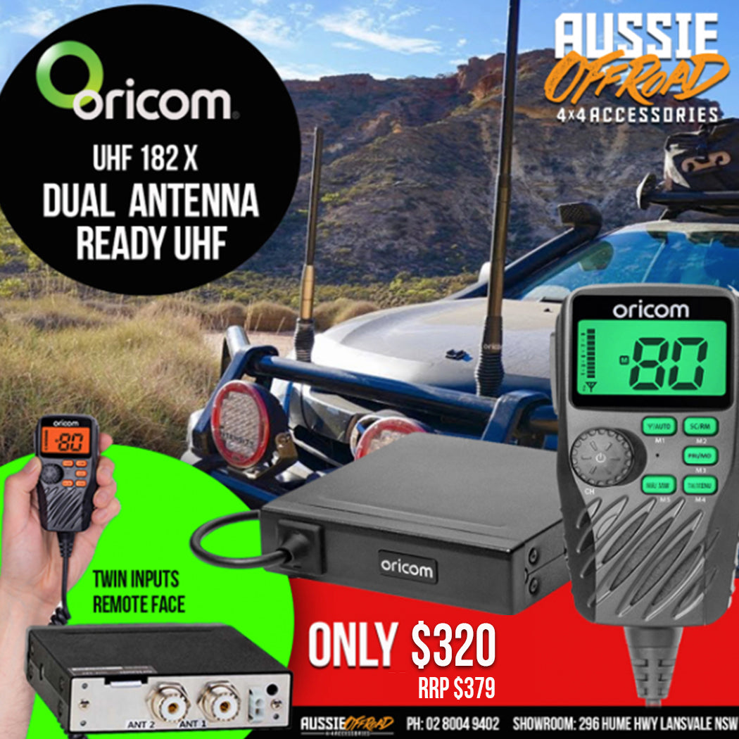 Oricom UHF182X Dual Antenna 5 Watt UHF CB Radio