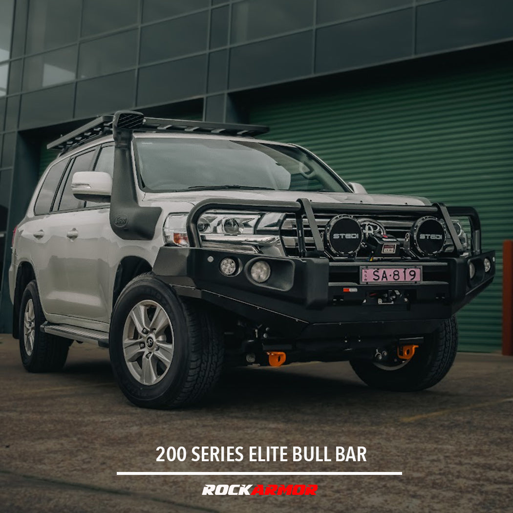 200 Series Landcruiser 09/2015 - 10/2021 Elite Steel Bull Bar - Rockarmor 4x4