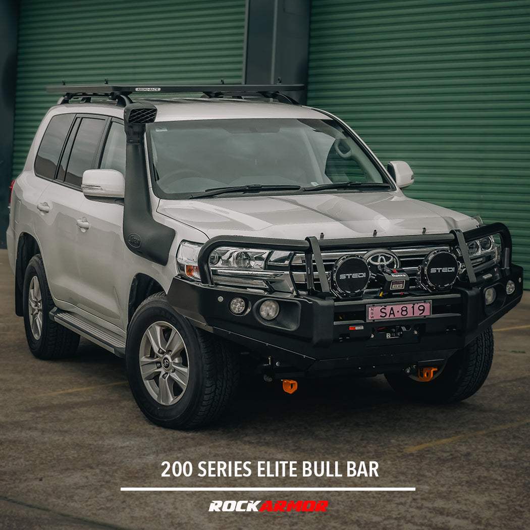 200 Series Landcruiser 09/2015 - 10/2021 Elite Steel Bull Bar - Rockarmor 4x4