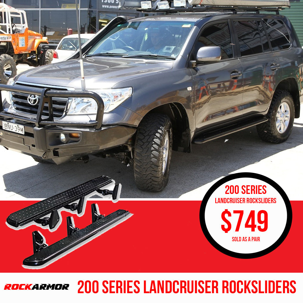 200 Series Landcruiser Rocksliders - By Rockarmor 4x4