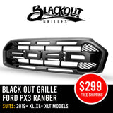 Ford Ranger Blackout narrow Grille - PX3 Ranger