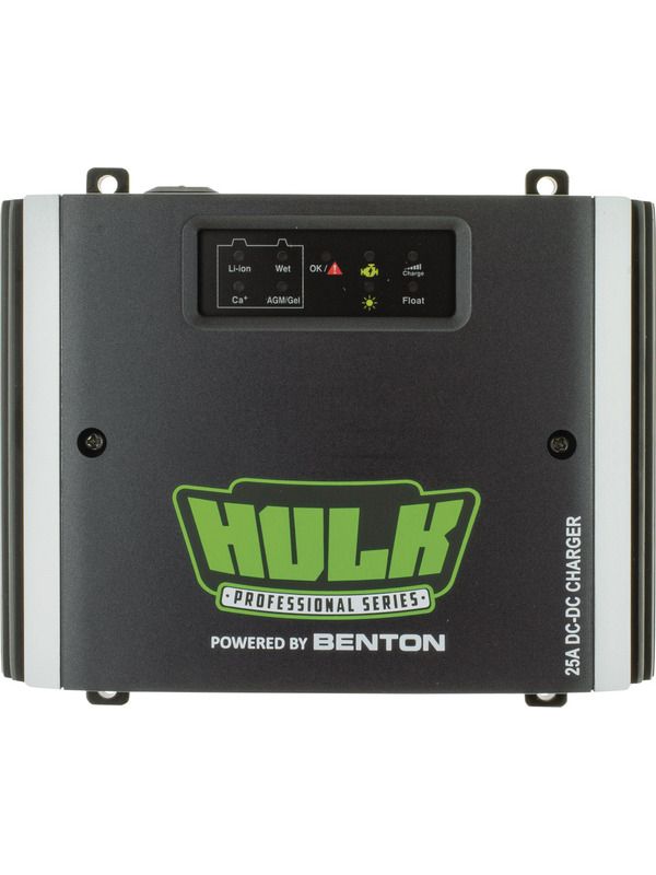 HULK | DC-DC 25A BATTERY CHARGER | 12/24V MULTI STAGE 2x 12V