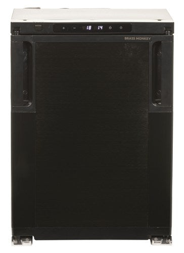 50L Brass Monkey Single Door Upright Fridge with Removable Freezer Zone