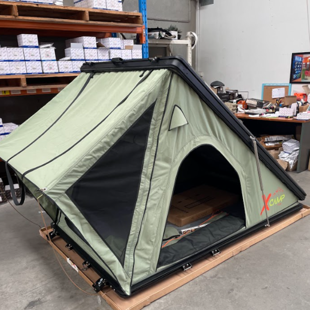 CX250 Army Green Rooftop Tent