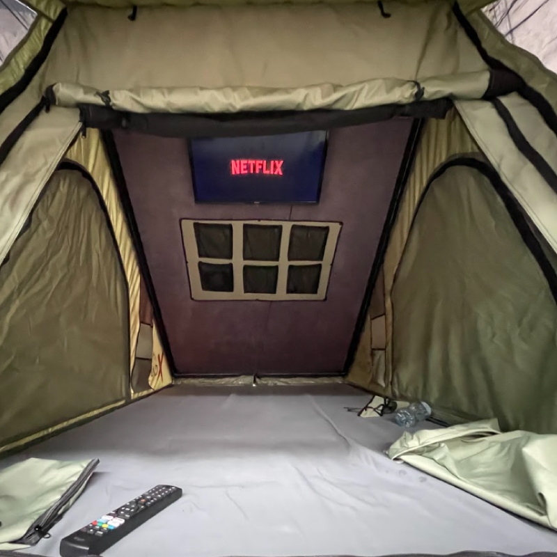 CX250 Army Green Rooftop Tent