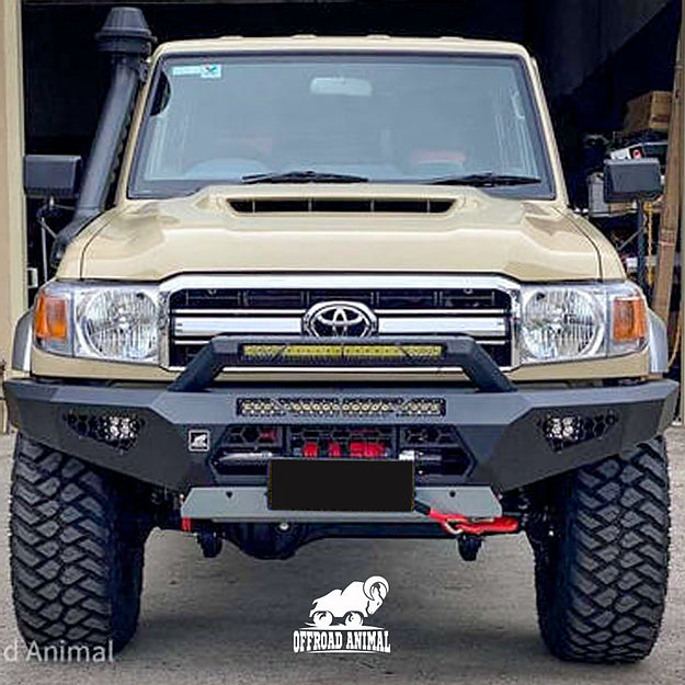 Predator Bull bar, Suitable for Toyota Land Cruiser 76, 78, 79 Series, 2007 on