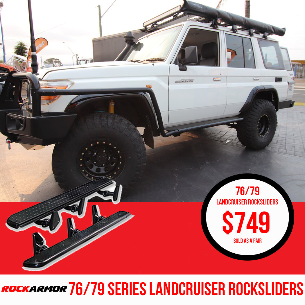 76 Series / 79 Series Dual Cab Rockarmor Rocksliders