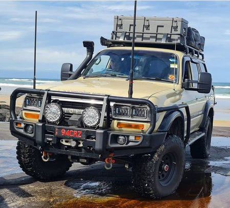 Rockarmor 80 Series Lancruiser Premium Series Steel Bull Bar